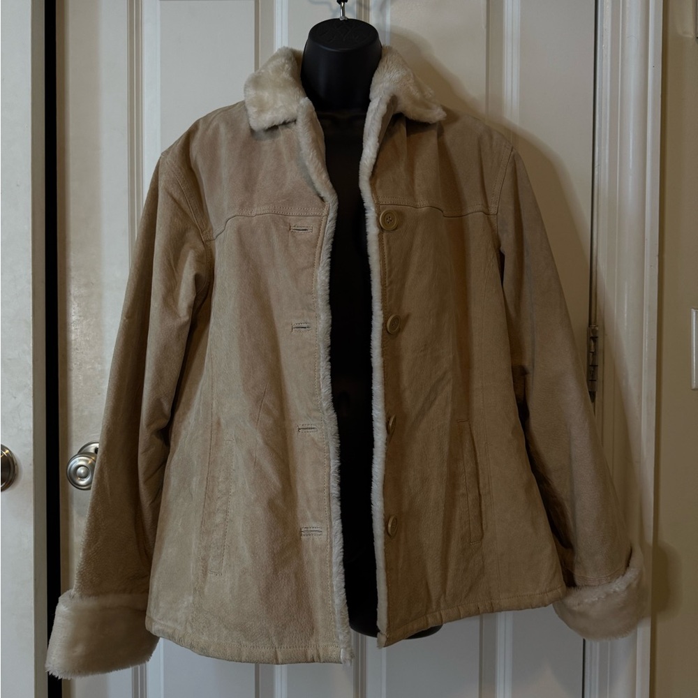 Cozy Tan Teddy Jacket for Women